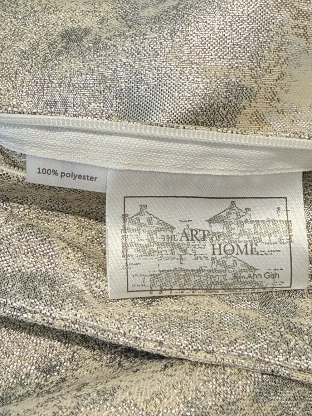The Art Of Home Ann Gish King Duvet Set Terrazzo Silver New $525 W/Pillow Shams